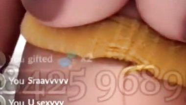 Telugu actress Shraavya private show of big boobs