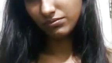Small boobs college girl topless on a viral video call