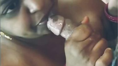 Chubby bhabhi spitting blowjob to husband POV sex
