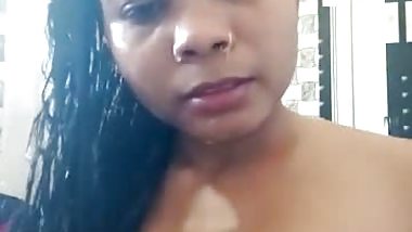 Head bath nude shower with camera recording of GF