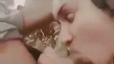 Lovely Desi XXX girl gives a hot blowjob outdoors till her boyfriend cum MMS