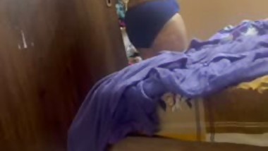 MILF teacher big boobs showing during dress change